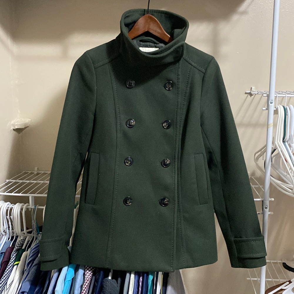Green H&M Peacoat
